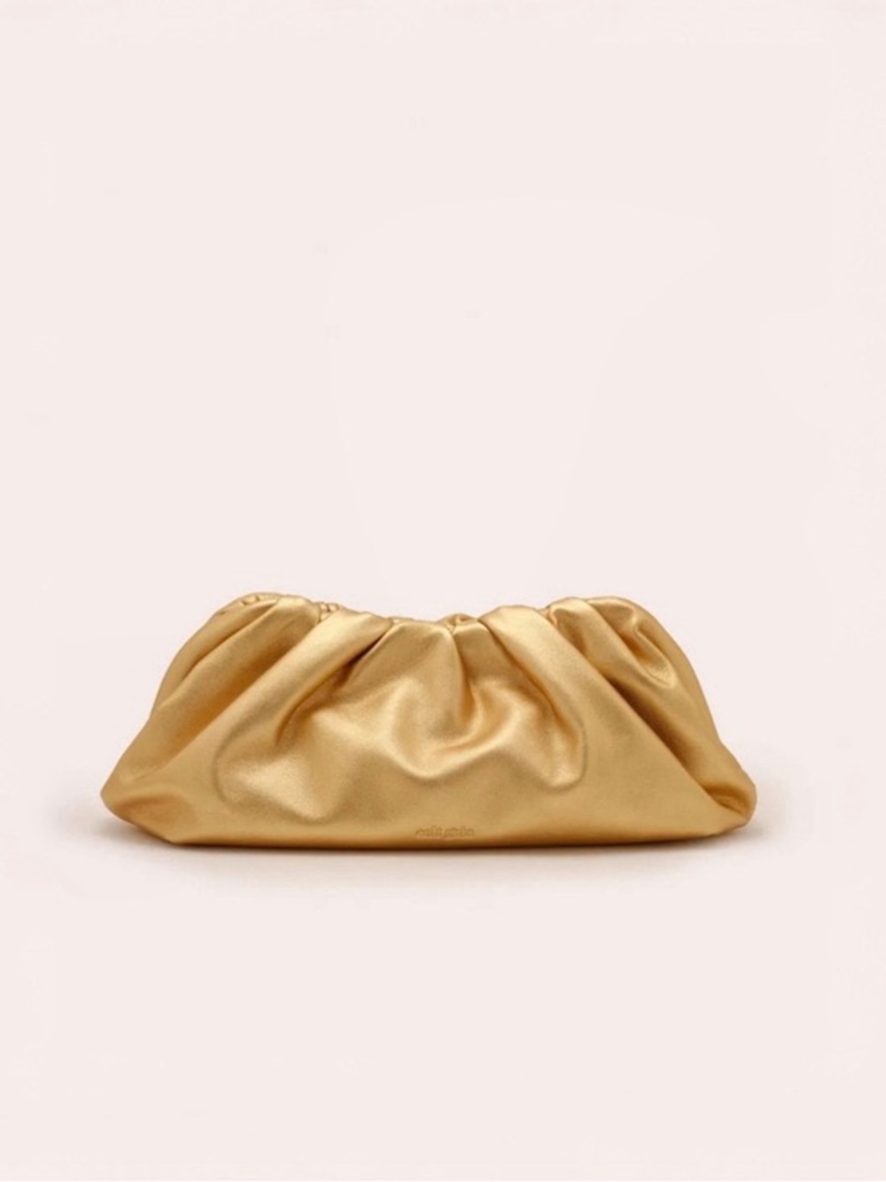 NWT cult gaia Metallic Gold dulce Clutch